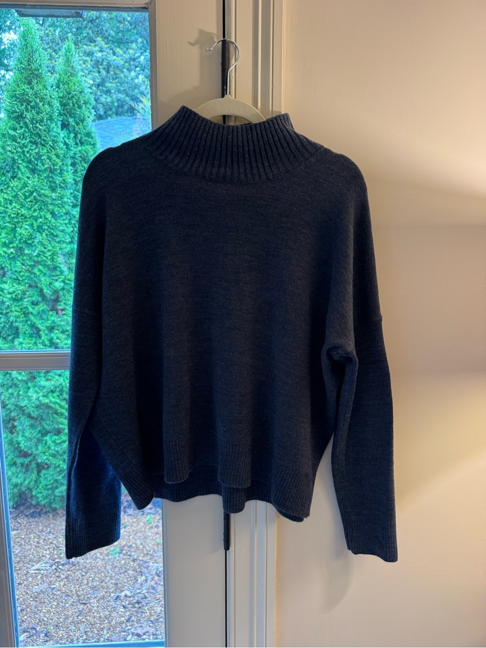 French Connection Navy Turtleneck Knit Sweater - Women's